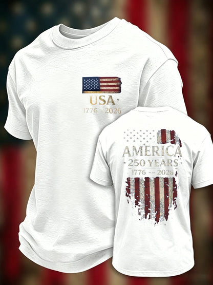 Men's Casual Printed Short-Sleeve T-Shirt
