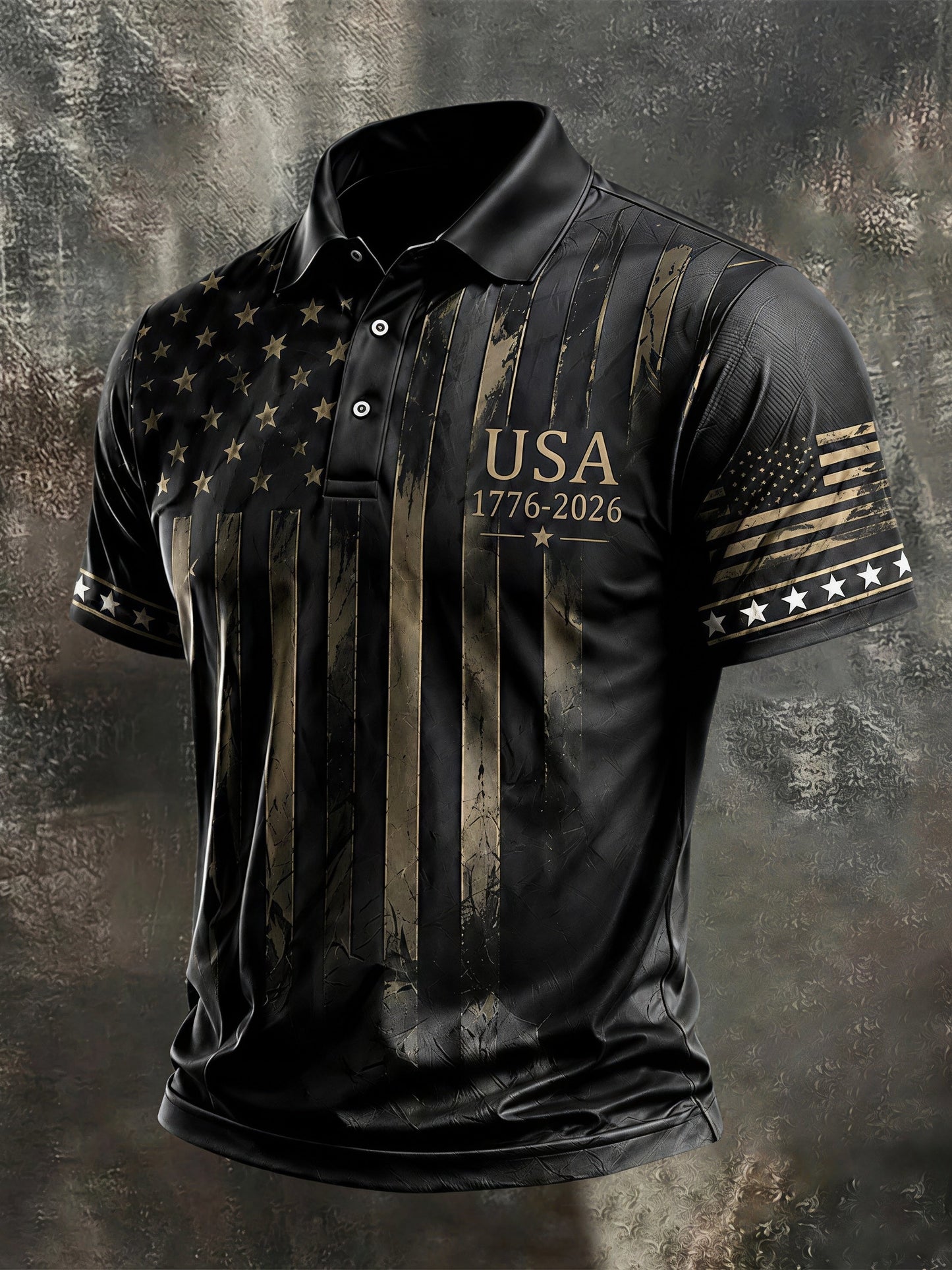 Men's Printed Polo Shirt for USA 250th Anniversary