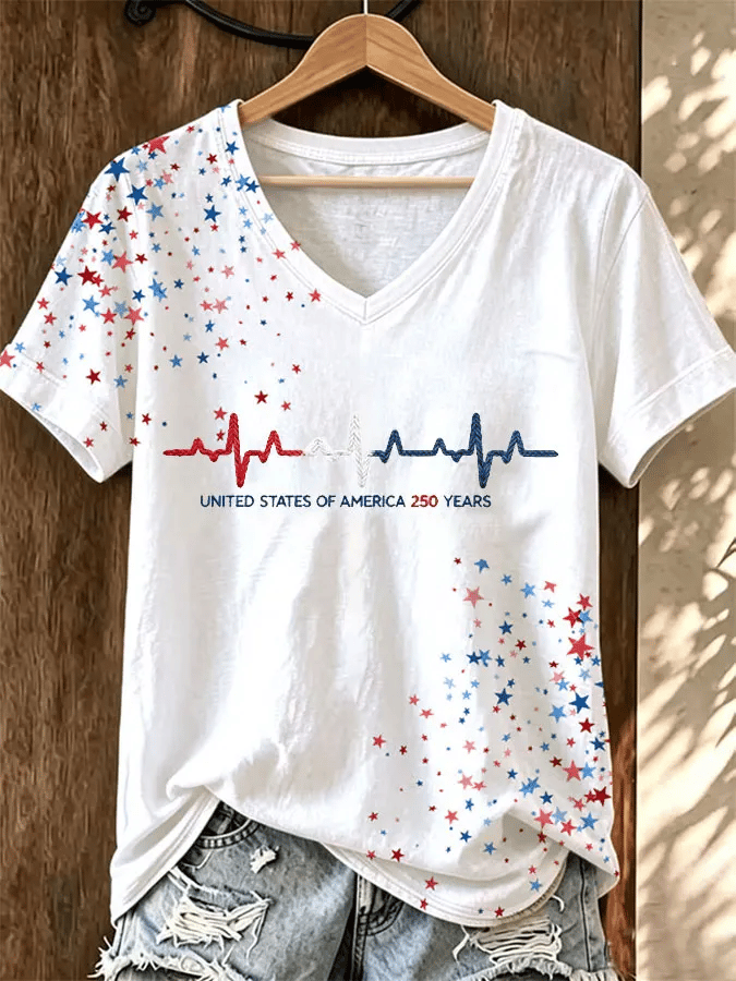 Women's America 250 1776-2026 Freedom Print T-shirt