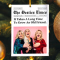 The Besties Times - Friendship Thank You Gifts - Personalized Acrylic Photo Ornament - Gift For Friend