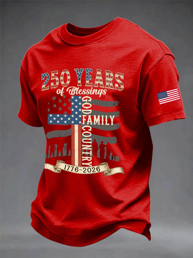 Men's Casual Printed Short-Sleeve T-Shirt