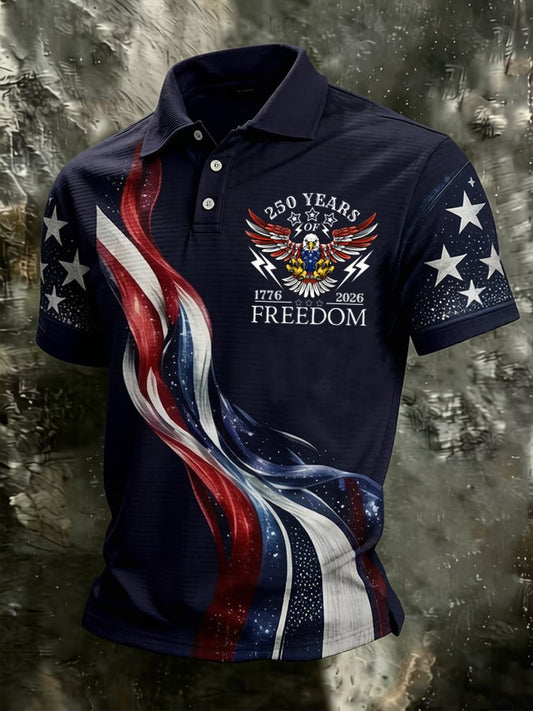 Men's U.S. 250th Anniversary Short-Sleeve Printed Polo Shirt