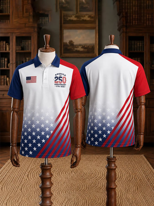 Patriotic Eagle 1776-2026 - USA 250th Anniversary Polo Shirt