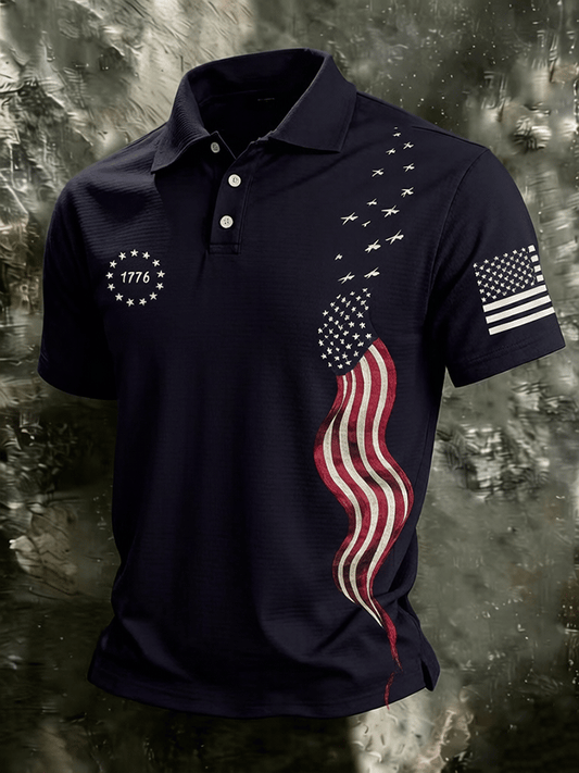 Men's U.S. 250th Anniversary Short-Sleeve Printed Polo Shirt