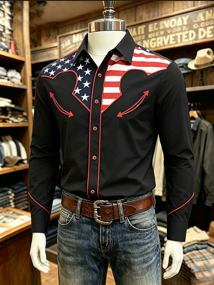Men's vintage American 250th anniversary Western shirt