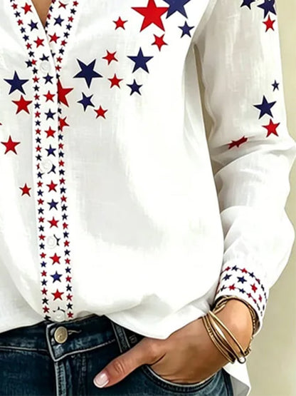 Women's Independence Day Print Shirt