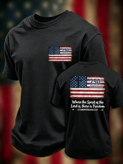 Men's Casual Printed Short-Sleeve T-Shirt
