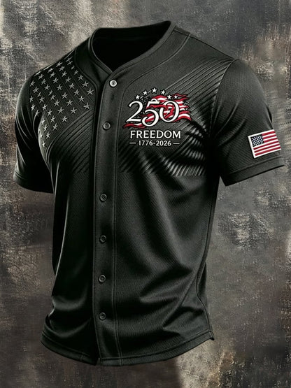 Men's Vintage Independence Day Patriotic Short-Sleeve T-Shirt