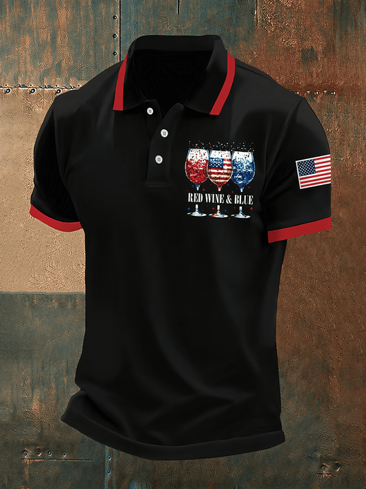 Men's Printed Polo Shirt for USA 250th Anniversary
