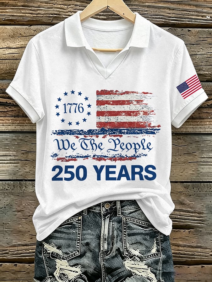 Women's Retro American 250  Printed T-shirt