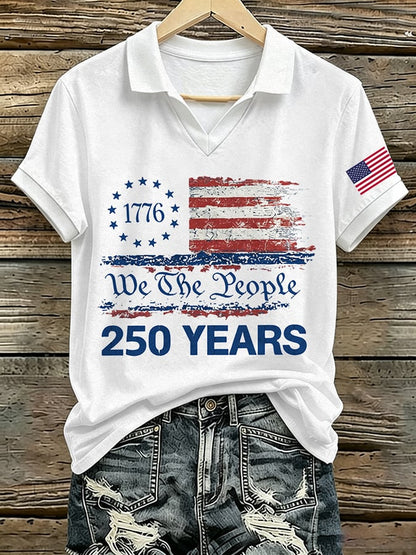 Women's Retro American 250  Printed T-shirt