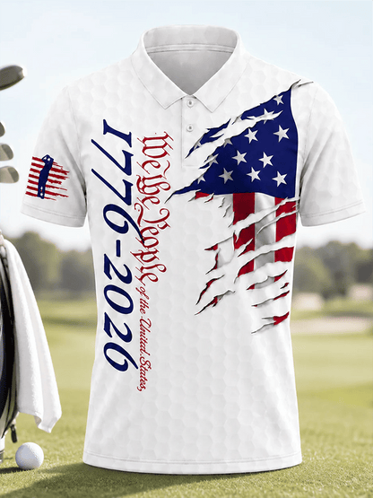 Patriotic Eagle 1776-2026 - USA 250th Anniversary Polo Shirt