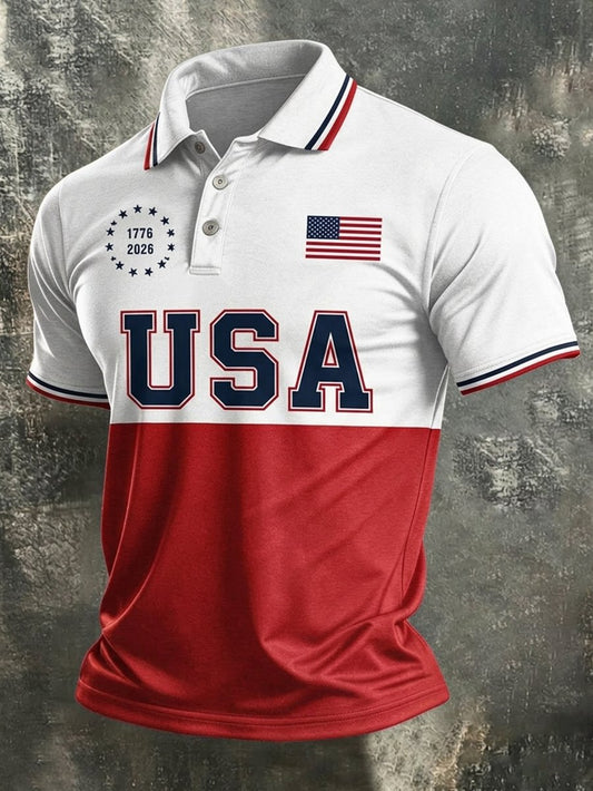Men's U.S. 250th Anniversary Short-Sleeve Polo Shirt