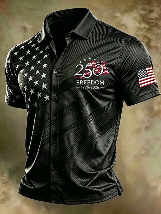 Men's USA 1776-2026 Printed Shirt