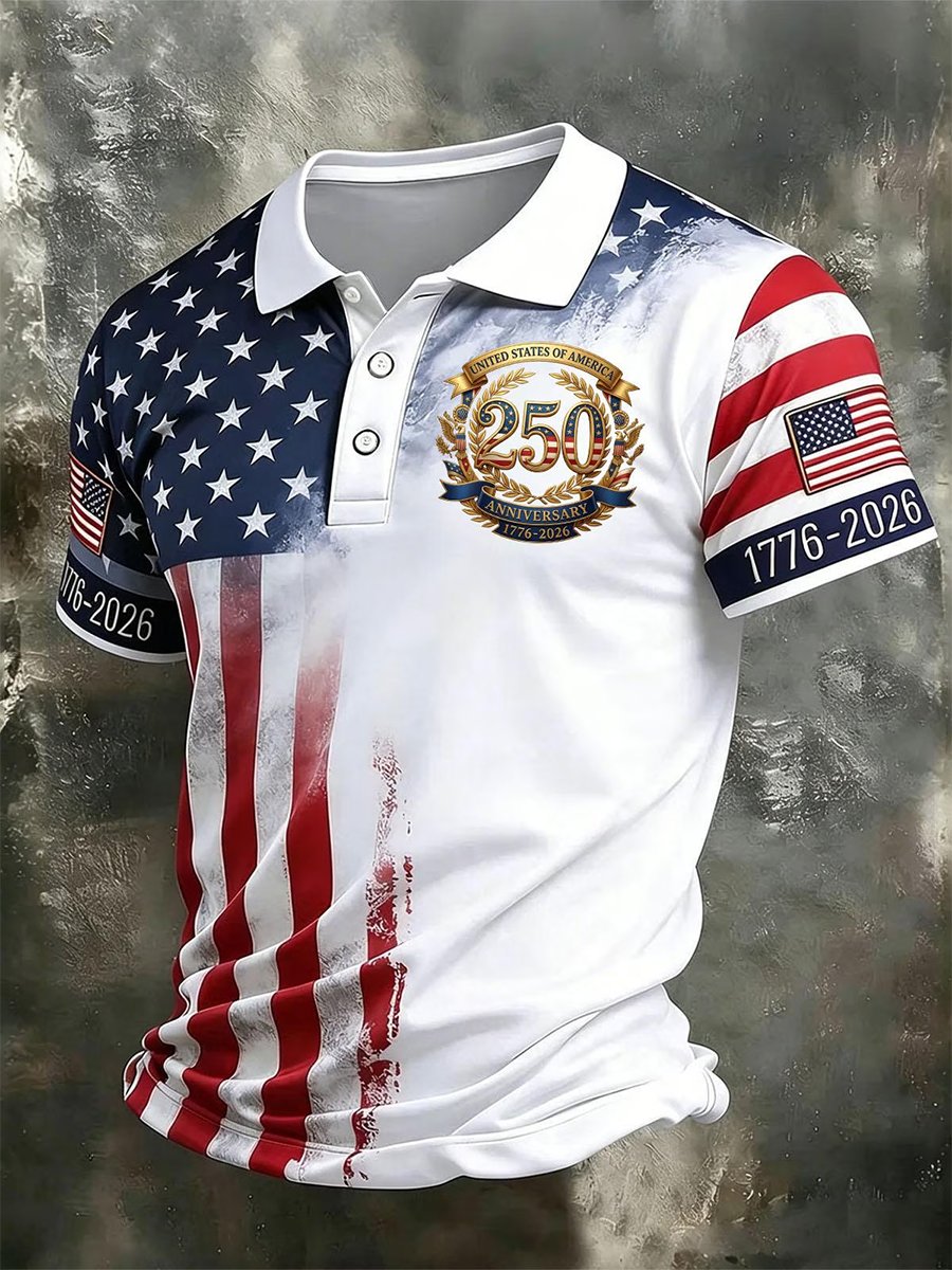 Men's U.S. 250th Anniversary Short-Sleeve Polo Shirt