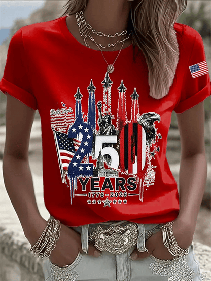 Women's Casual Print Short-Sleeve T-Shirt