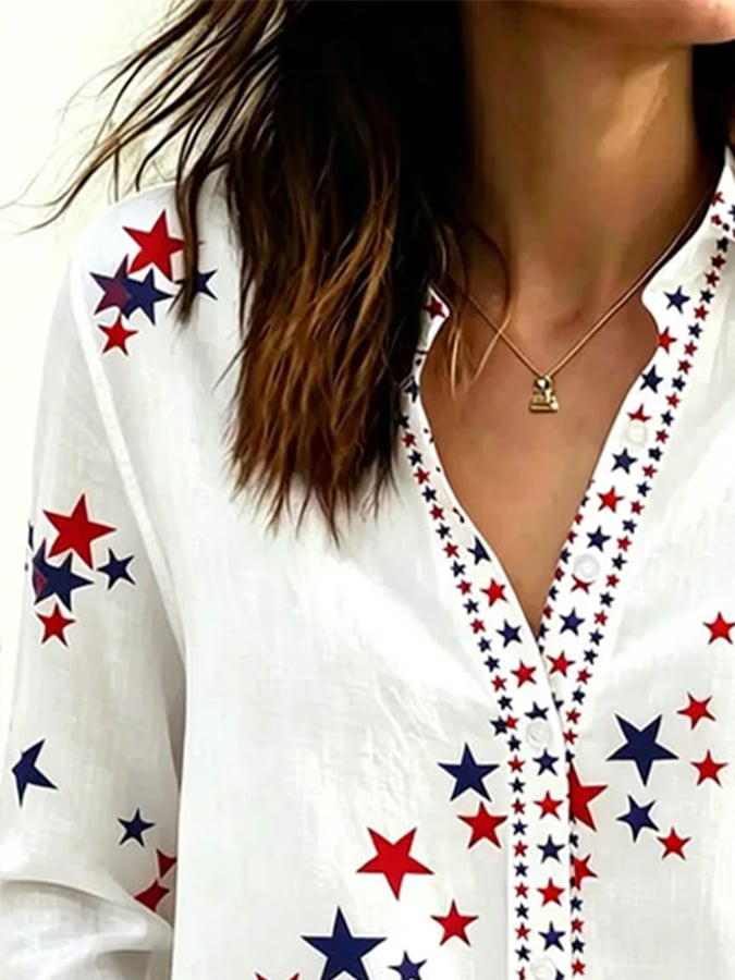 Women's Independence Day Print Shirt