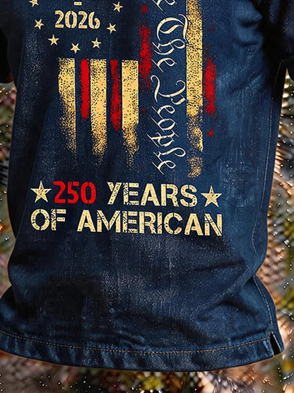We The People USA 250th Denim Polo