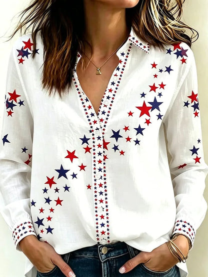 Women's Independence Day Print Shirt